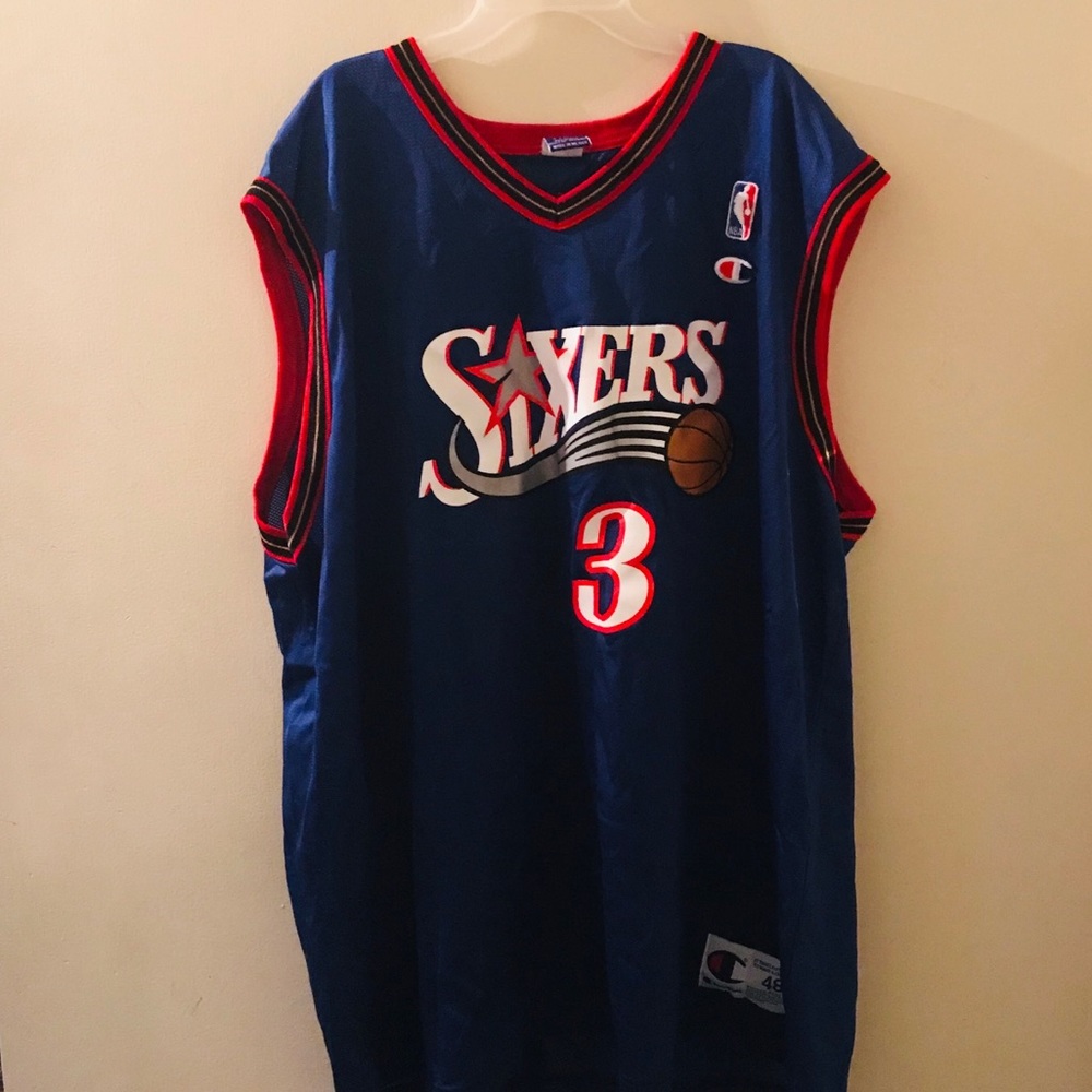 Allen iverson sixers champion jersey